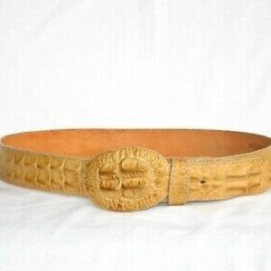 Men's Planet Western Vintage Alligator Belt